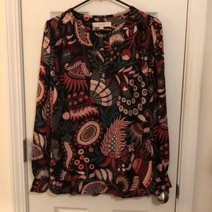 Floral long sleeve blouse